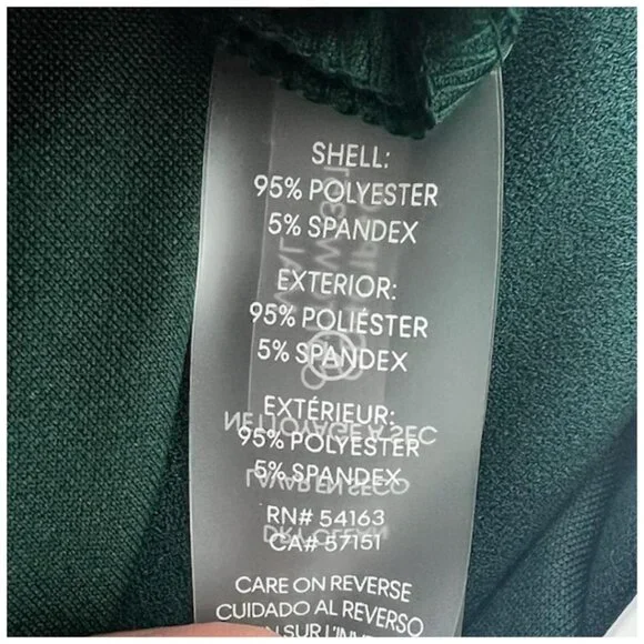 Calvin Klein Womens Dark Green Short Flutter Sleeve Sheath Midi Dress Sz 10 NWT - Picture 6 of 11